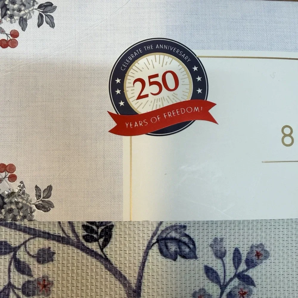 8pc Harper Liberty Collection Textilene Table Mats USA 250th Anniversary